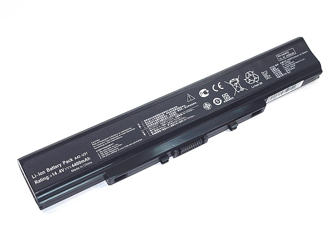 Купить аккумуляторная батарея для ноутбука Asus U31 14.4V 5200mAh OEM черная