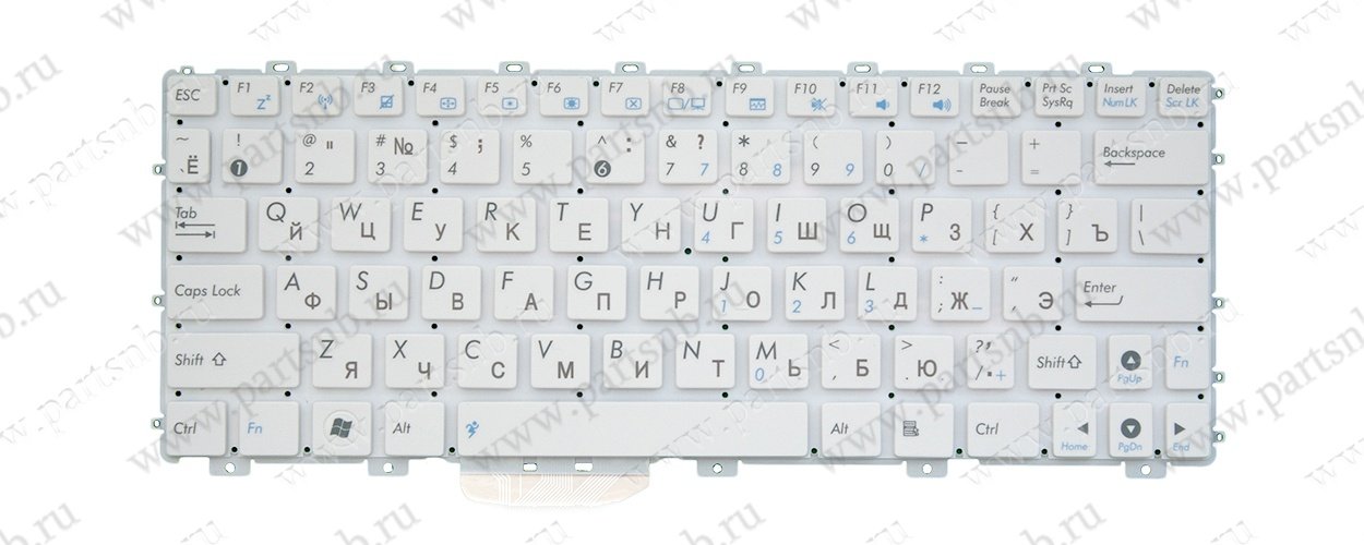 Купить клавиатура для ноутбука Asus EPC 1016P  белая