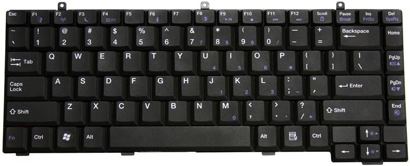 Купить клавиатура для ноутбука Gateway NA1 черная