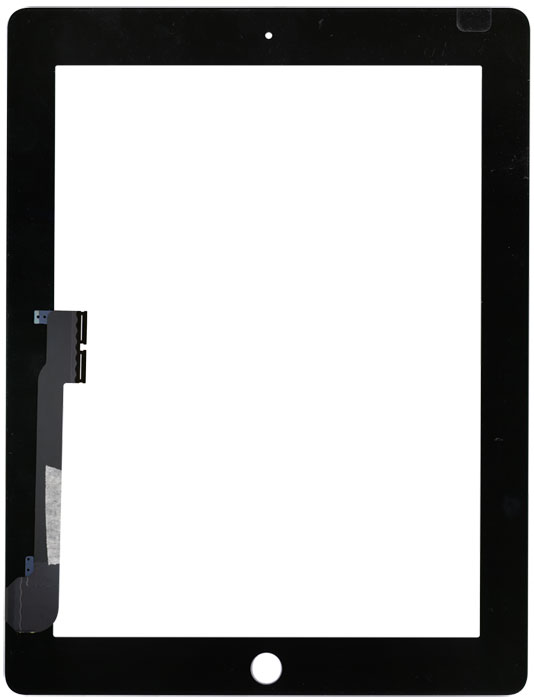 Купить сенсорное стекло (тачскрин) для iPad 3/4 черное OEM