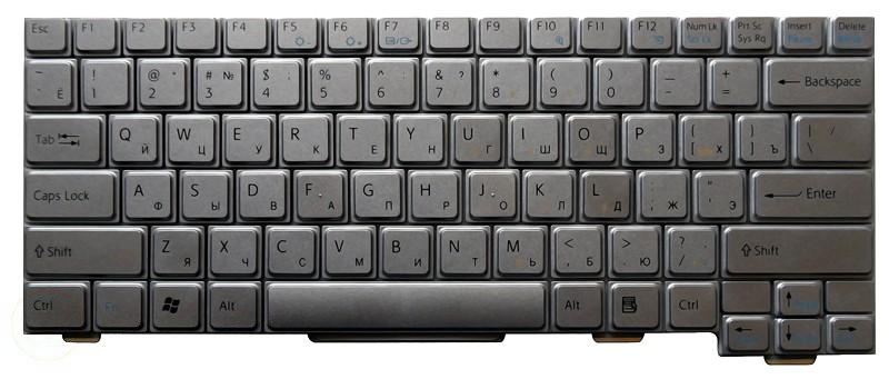 Купить клавиатура для ноутбука Sony Vaio VGN-TX серебристая