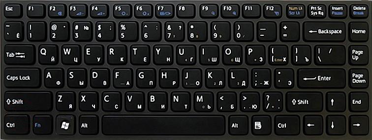 Купить клавиатура для ноутбука Sony Vaio VPC-Y черная с черной рамкой
