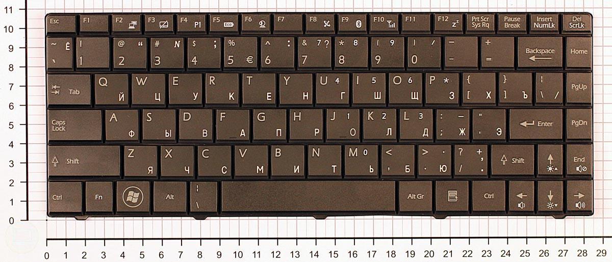 Купить клавиатура для ноутбука MSI X-Slim X300 X320 X340 X400 U210 EX460 U250 черная