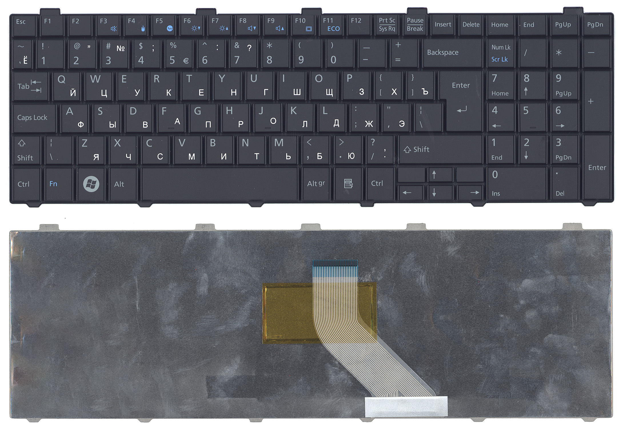 Купить клавиатура для ноутбука Fujitsu Lifebook AH530 AH531 NH751 черная