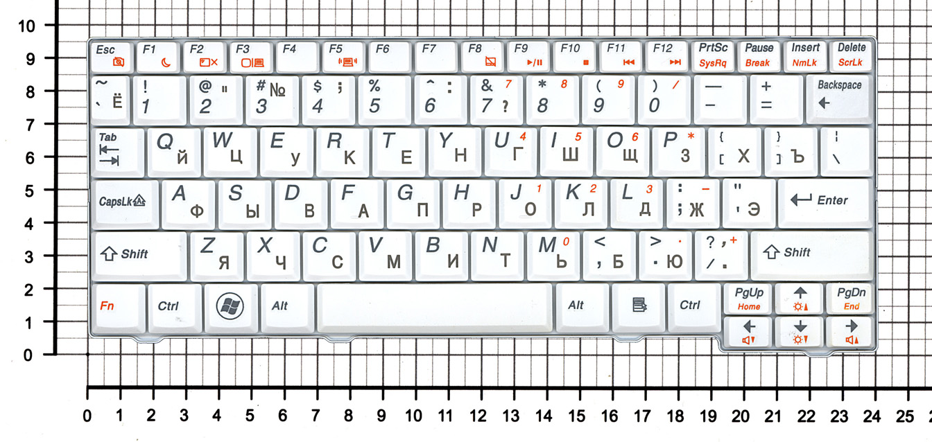 Купить клавиатура для ноутбука Lenovo IdeaPad S10-2 белая