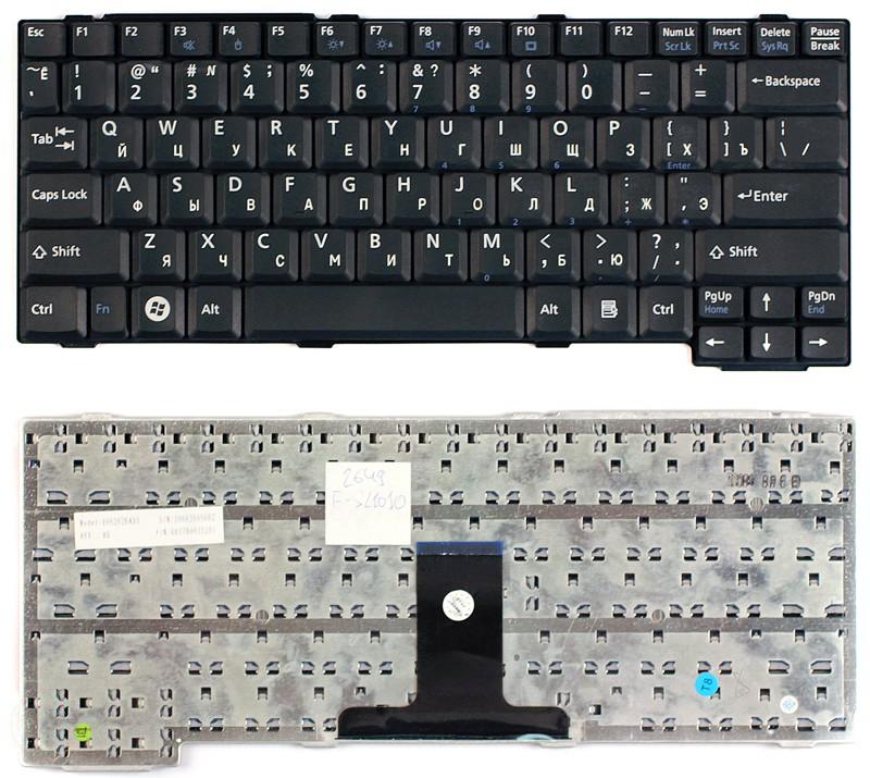 Купить клавиатура для ноутбука Fujitsu-Siemens LifeBook L1010 черная