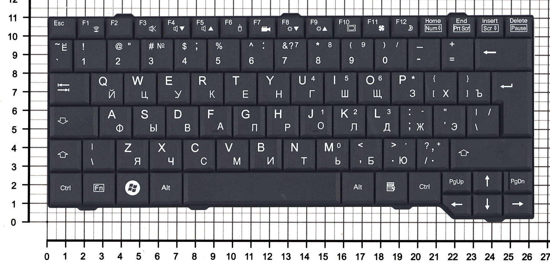 Купить клавиатура для ноутбука Fujitsu-Siemens Amilo Si3655 черная