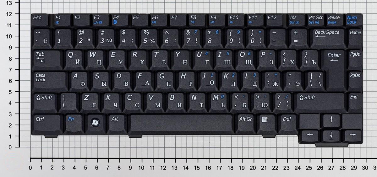 Купить клавиатура для ноутбука Benq Joybook R56 черная
