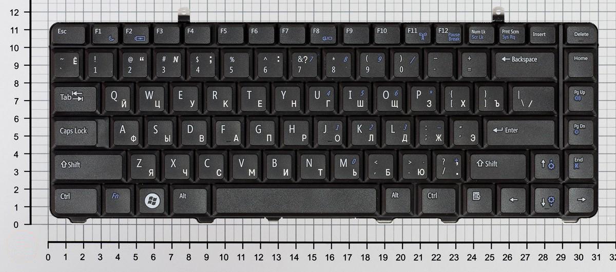 Купить клавиатура для ноутбука Dell Vostro A840 A860 1014 1015 1088 черная
