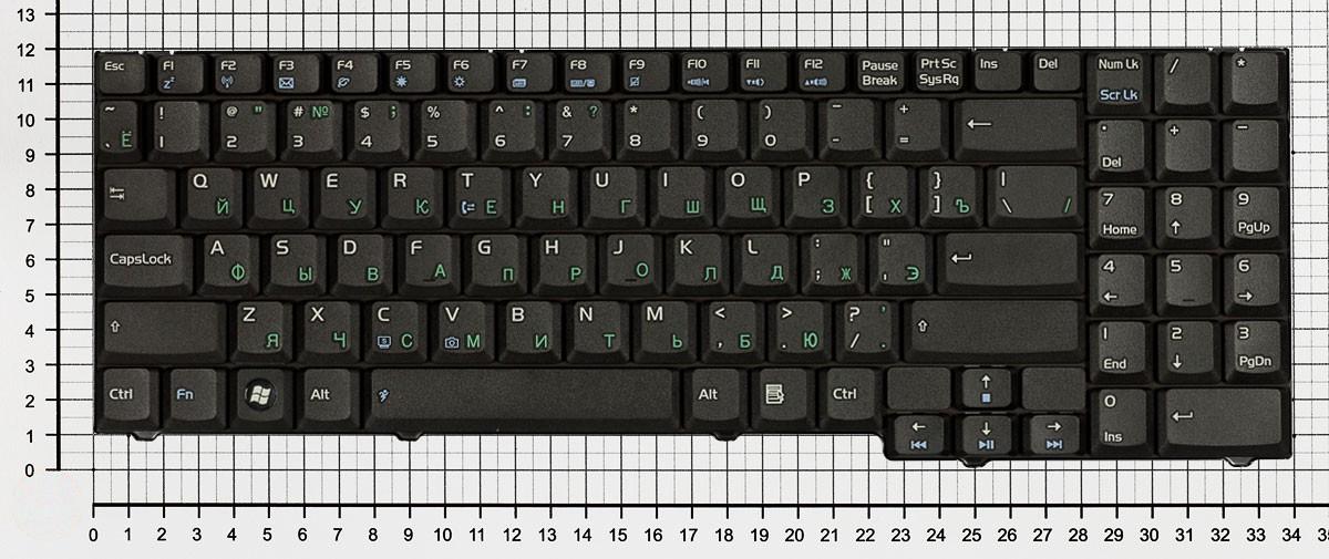 Купить клавиатура для ноутбука Asus M50 M70 X70 X71 G50 черная
