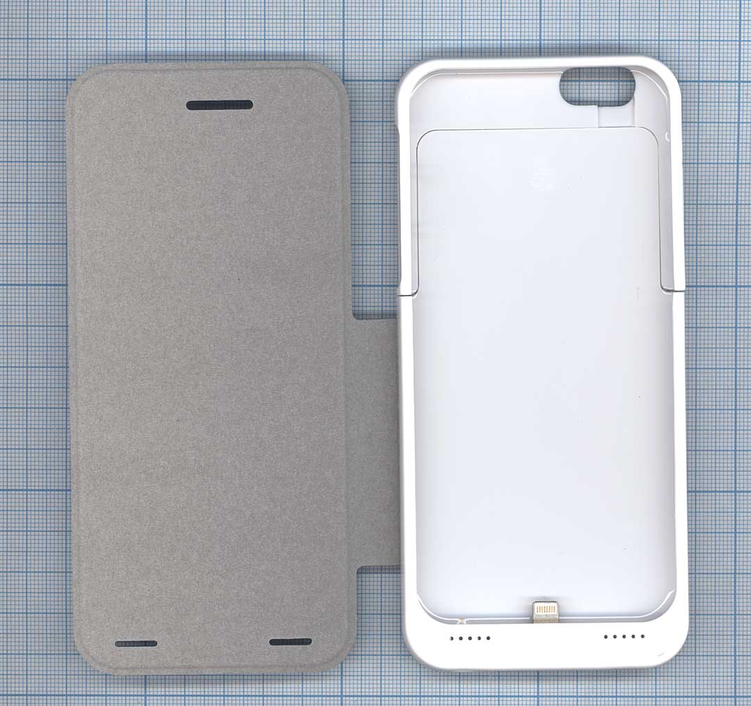 Купить аккумулятор/чехол для Apple iPhone 6 3500 mAh белый leather cover