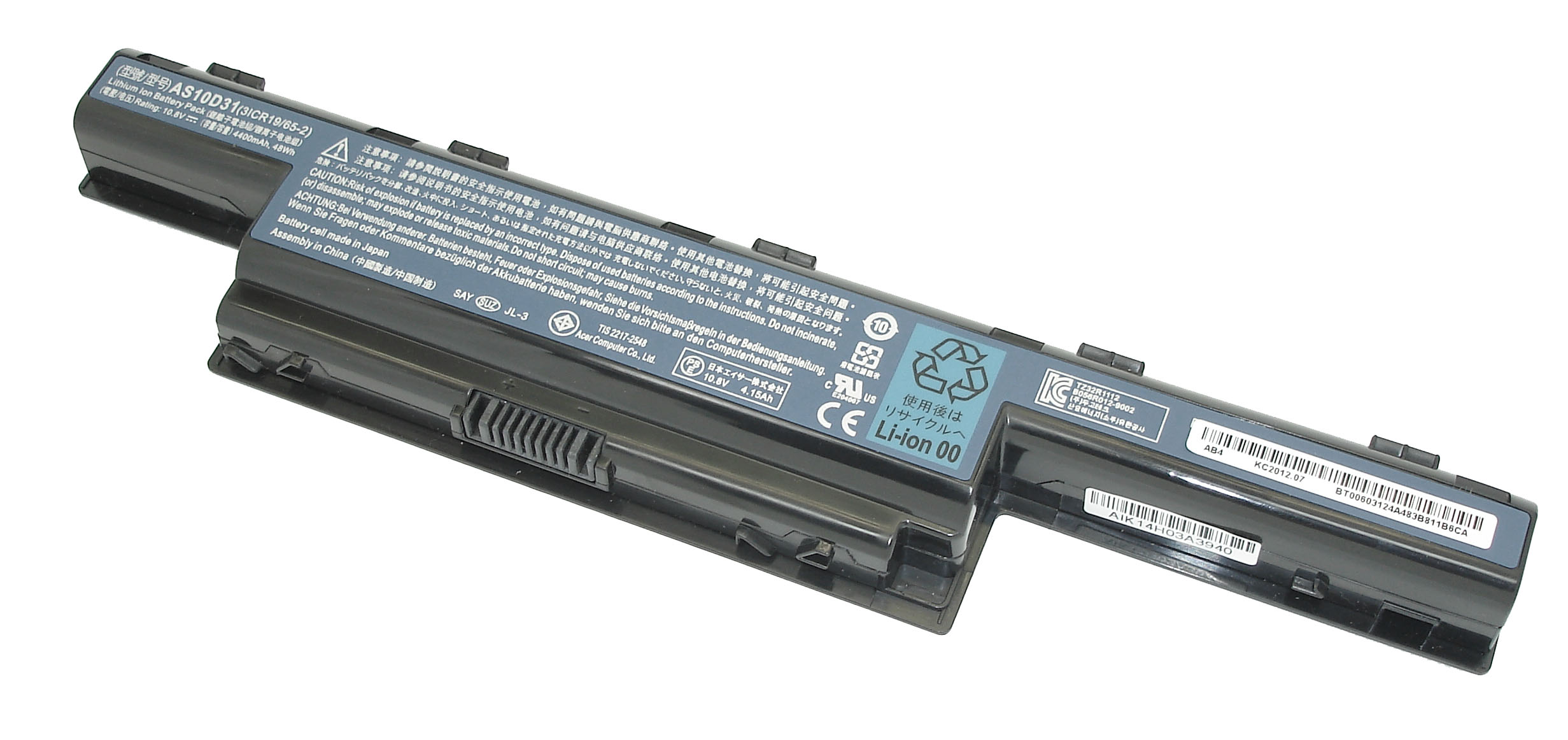 Купить аккумуляторная батарея для ноутбука Acer Aspire 5741 4741 серий 10.8-11.1V 4400mAh черная