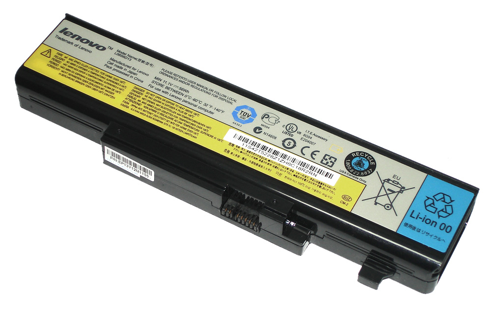 Купить аккумуляторная батарея для ноутбука Lenovo IdeaPad Y450 Y550A (L08L6D13) 56Wh черная