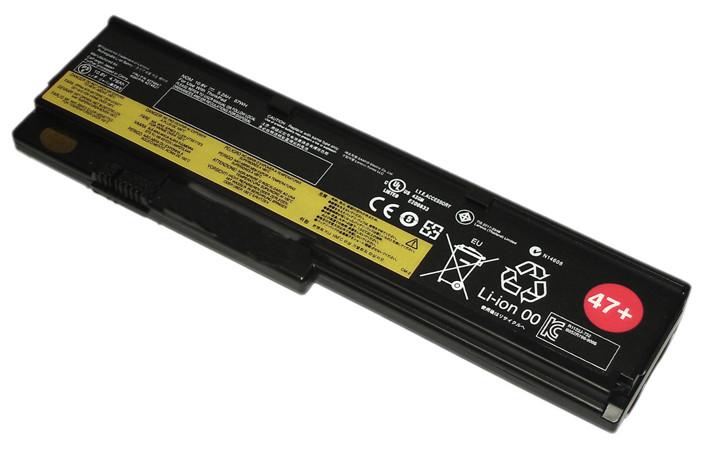 Купить аккумуляторная батарея для ноутбука Lenovo ThinkPad X200 (42T4534 47+) 63Wh черная