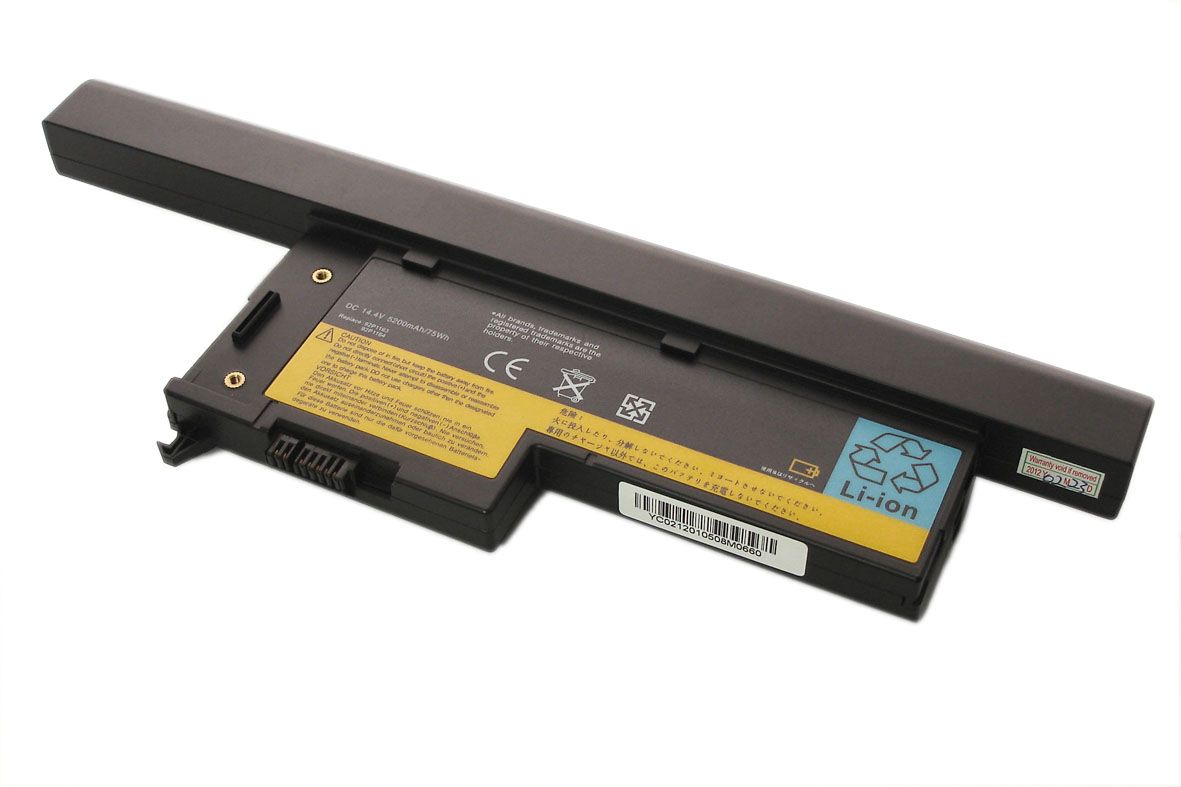 Купить аккумуляторная батарея для ноутбука Lenovo ThinkPad X60s, X61s серий (40Y6999) 5200mAh OEM черная
