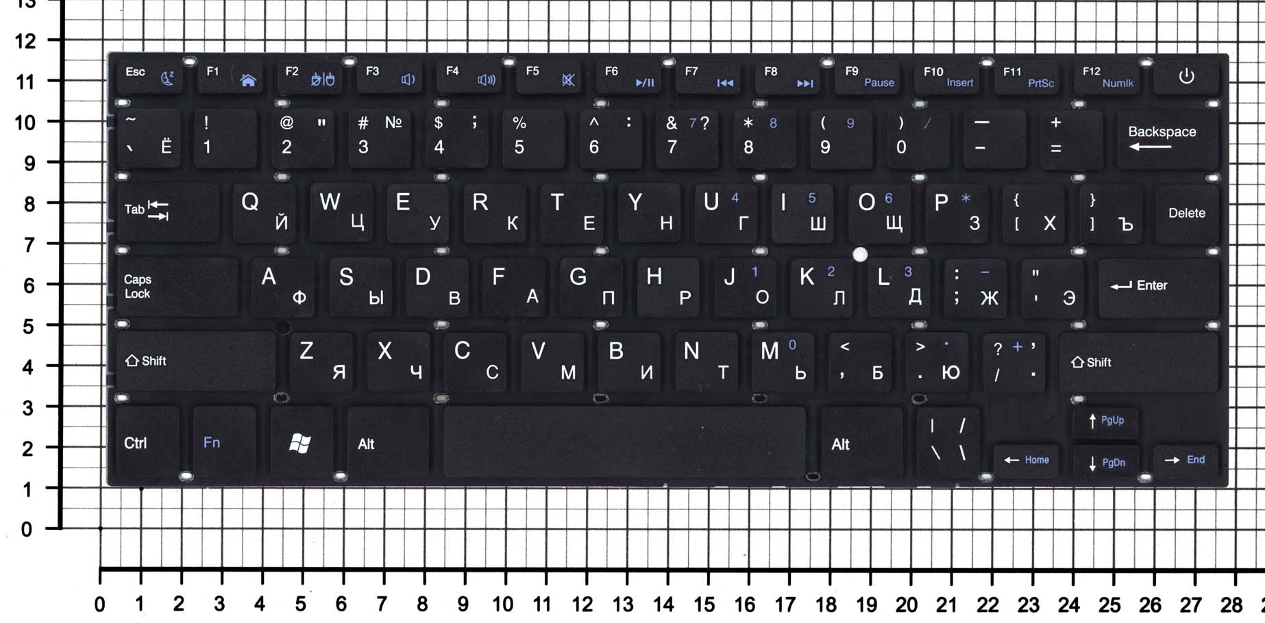 Купить клавиатура для ноутбука Prestigio Smartbook 141C черная