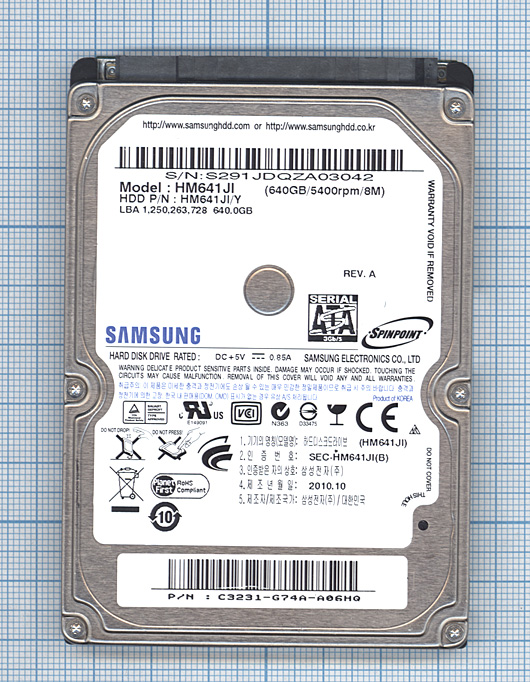 Купить жесткий диск для Samsung 2.5",640GB,Sata 3