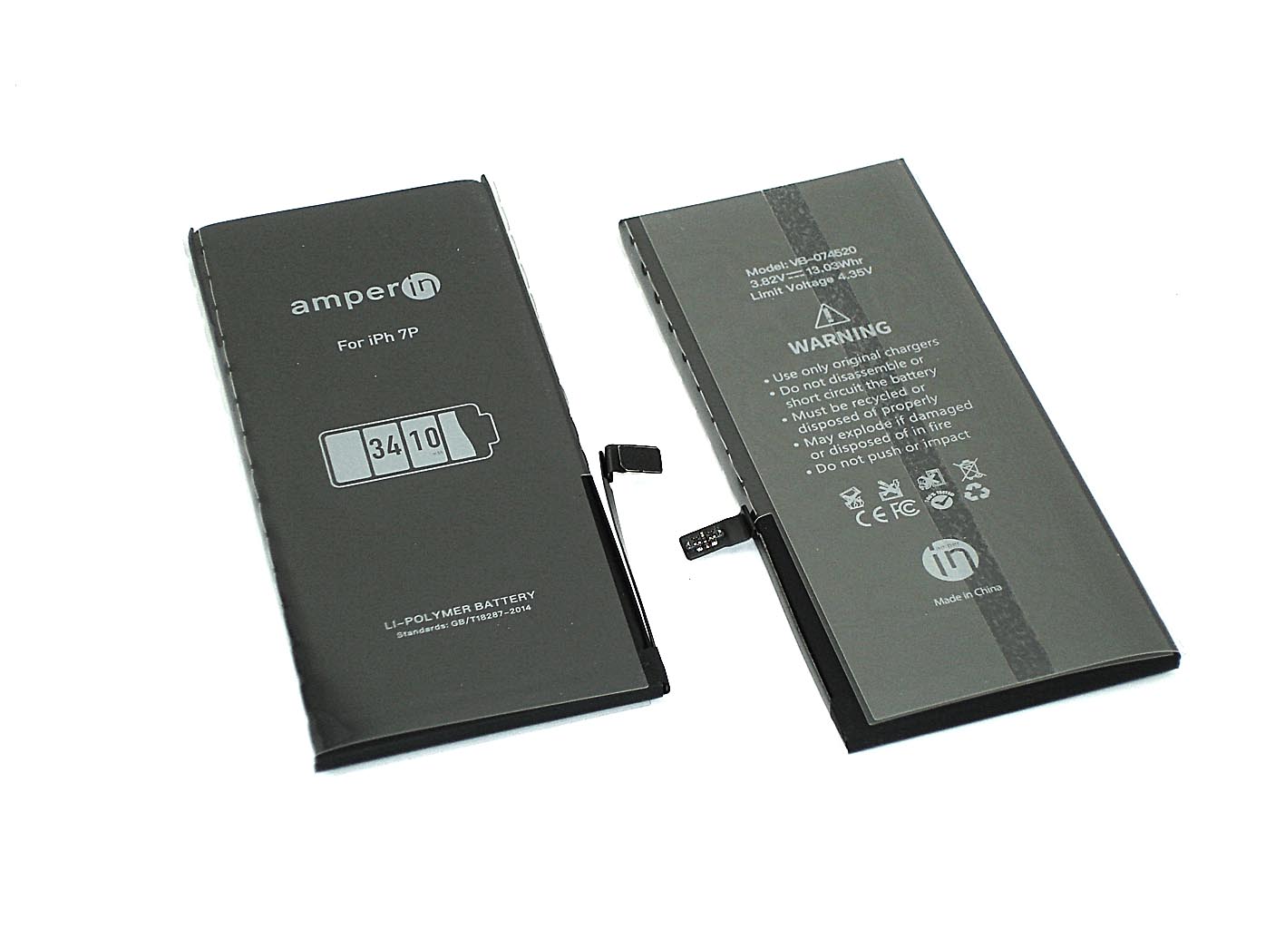 Купить аккумуляторная батарея Amperin для Apple iPhone 7 Plus 3,82V 3410mAh