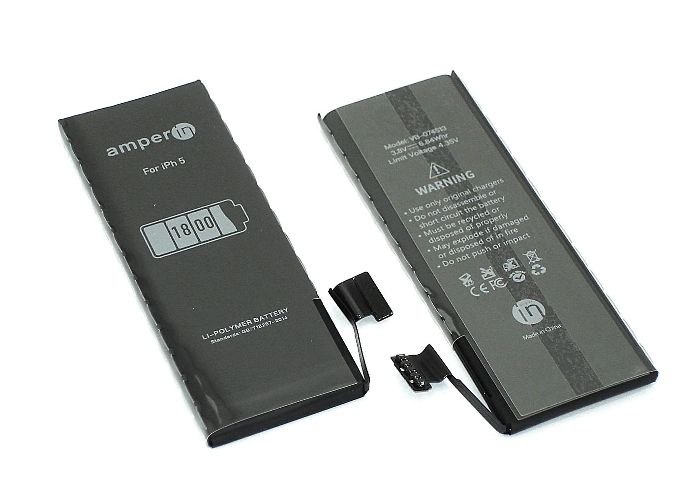 Купить аккумуляторная батарея Amperin для Apple iPhone 5  3,8V 1800mAh