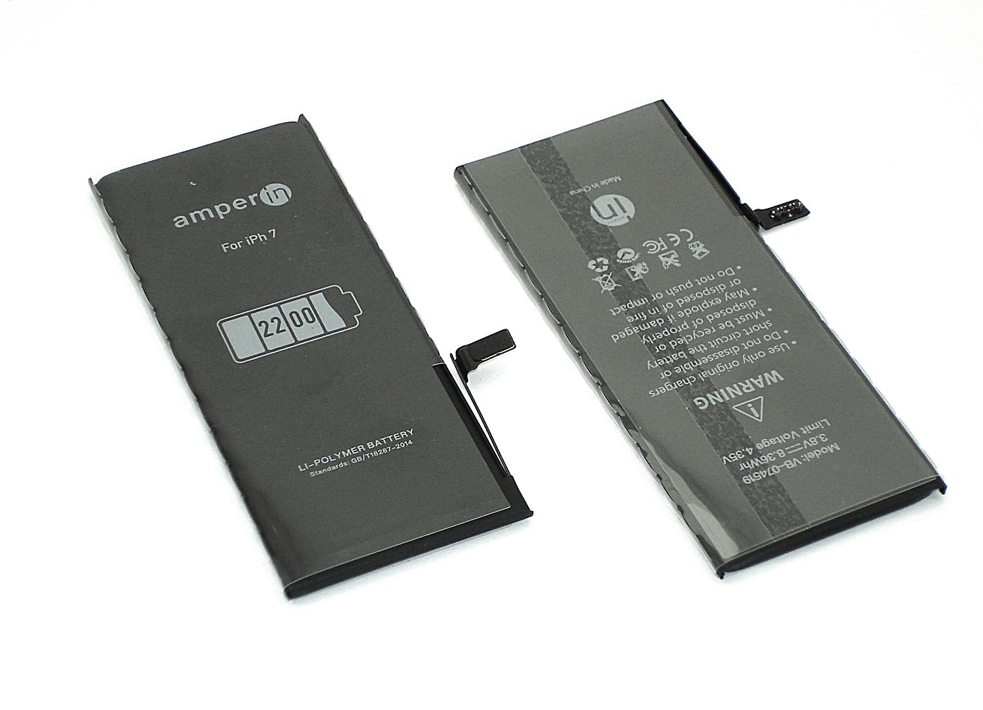 Купить аккумуляторная батарея Amperin для Apple iPhone 7 3,82V 2200mAh