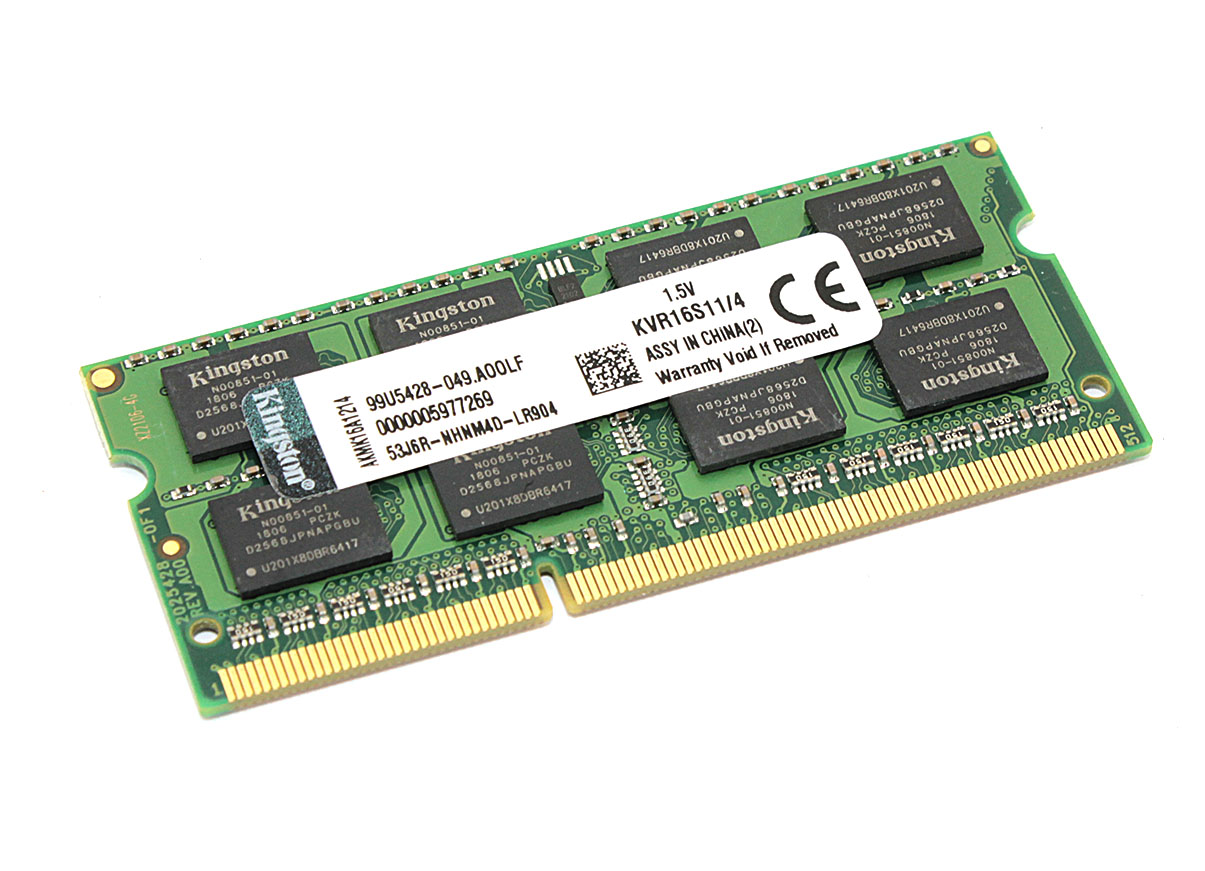 Купить модуль памяти Kingston SODIMM DDR3 4GB 1600 1.5V 204PIN