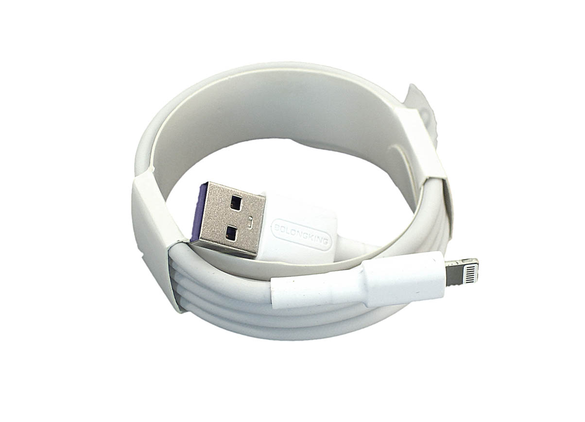 Купить кабель для зарядки Apple Lightning 8Pin (Super charge), 1m. Белый