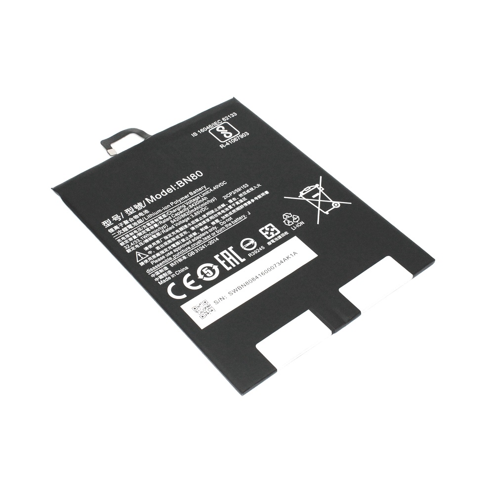 Купить аккумуляторная батарея для планшета Xiaomi MiPad 4 Plus (BN80) 3.8V 8400mAh