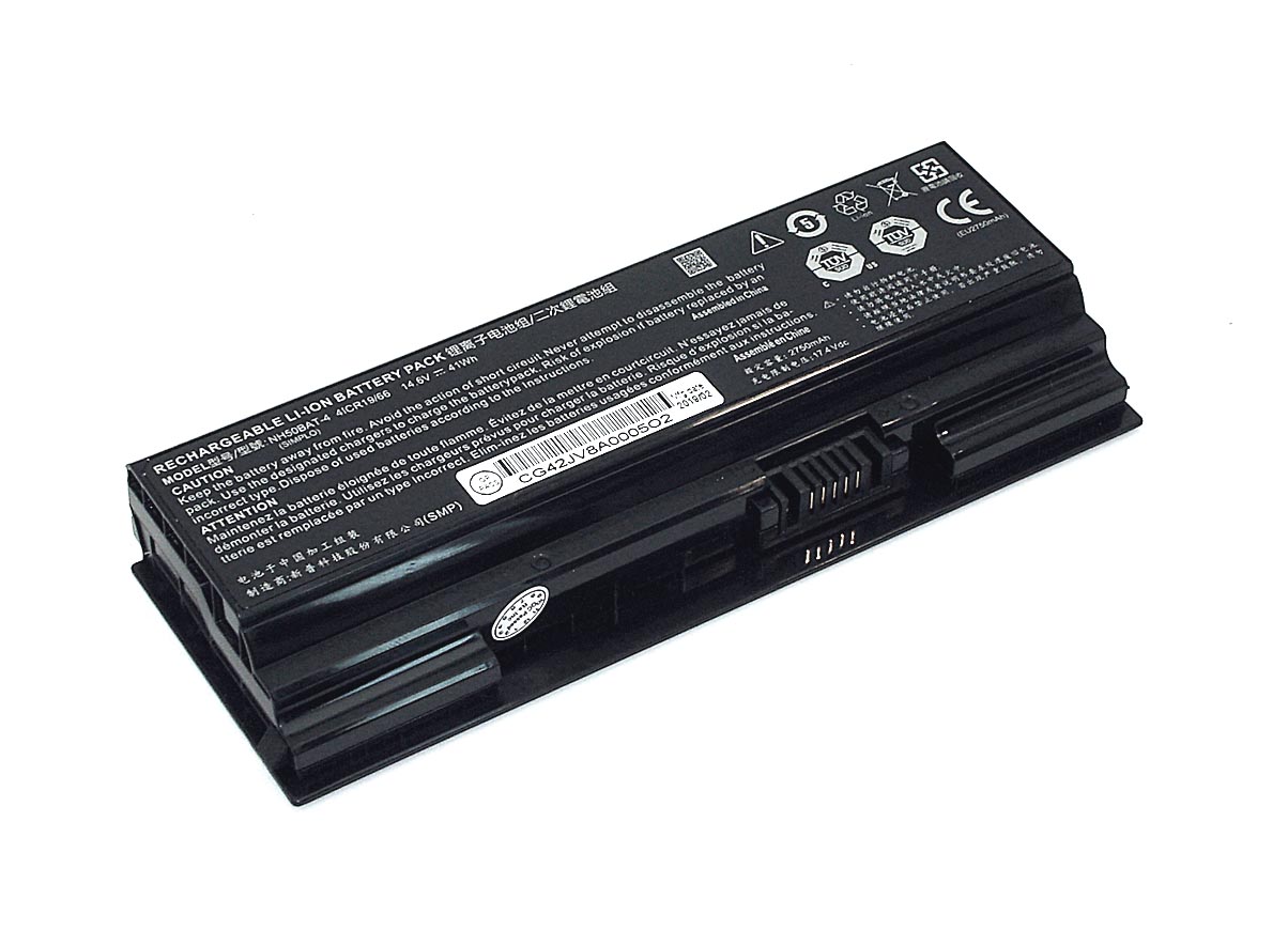 Купить аккумуляторная батарея для ноутбука Clevo NH50ED (NH50BAT-4) 14.4V 48.96Wh