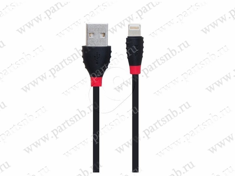 Купить кабель Hoco USB - Lightning MQUE2ZM/A (черный, 120 см) Кабели USB - Lightning