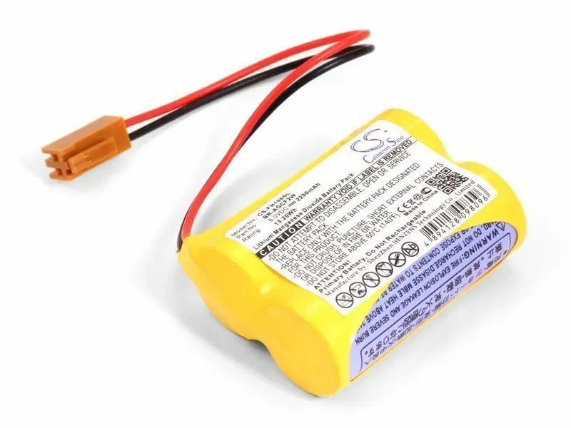 Аккумуляторный элемент FANUC BETA SVU ( BR-ACF2P BR-AGCF2P BR-AGCF2W) 6V 45x34x17mm (1)