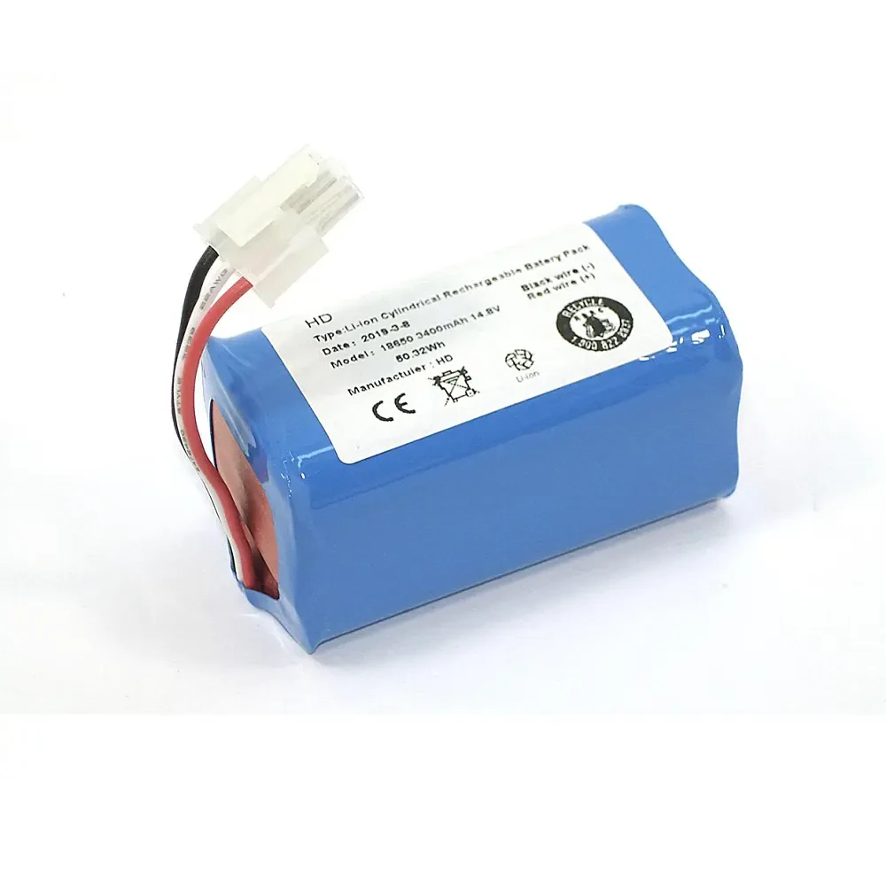 Аккумулятор Greenway для пылесоса iClebo Arte, Pop, Smart (EBKRWHCC00978). Li-ion, 3400mAh, 14.4V (1)