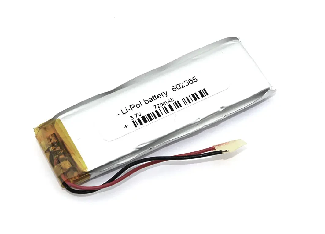 Аккумулятор Li-Pol (батарея) 5*23*65мм 2pin 3.7V/720mAh (1)