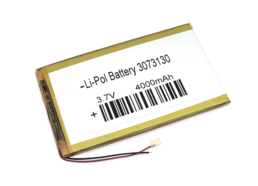 Аккумулятор Li-Pol (батарея) 3*73*130мм 2pin 3.7V/4000mAh (1)