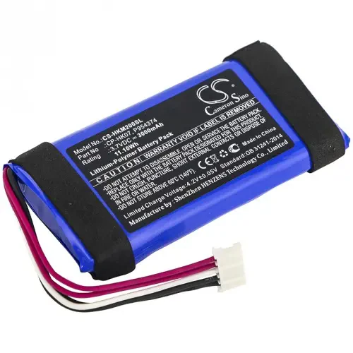 Аккумуляторная батарея CameronSino CS-HKM200SL для Harman/Kardon Onyx Min 3.7V 3000mAh 11.10Wh (1)