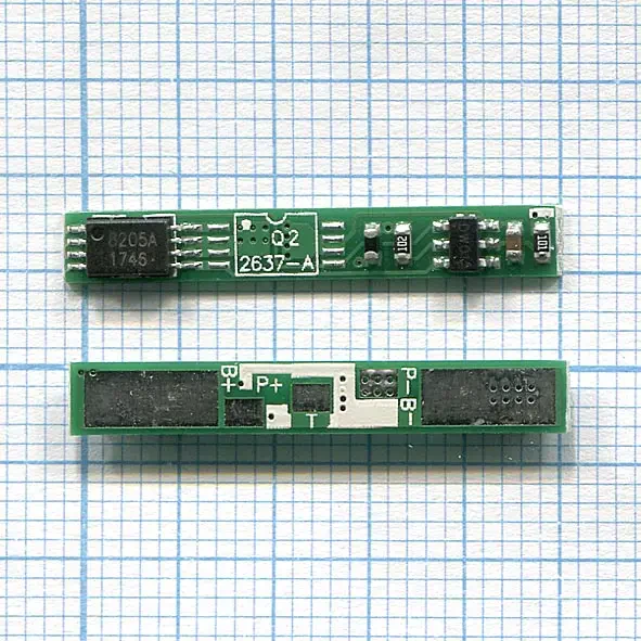 Контроллер заряда-разряда (PCM) для Li-Pol, Li-Ion батареи 3,7В 28x4mm 3pin (1)