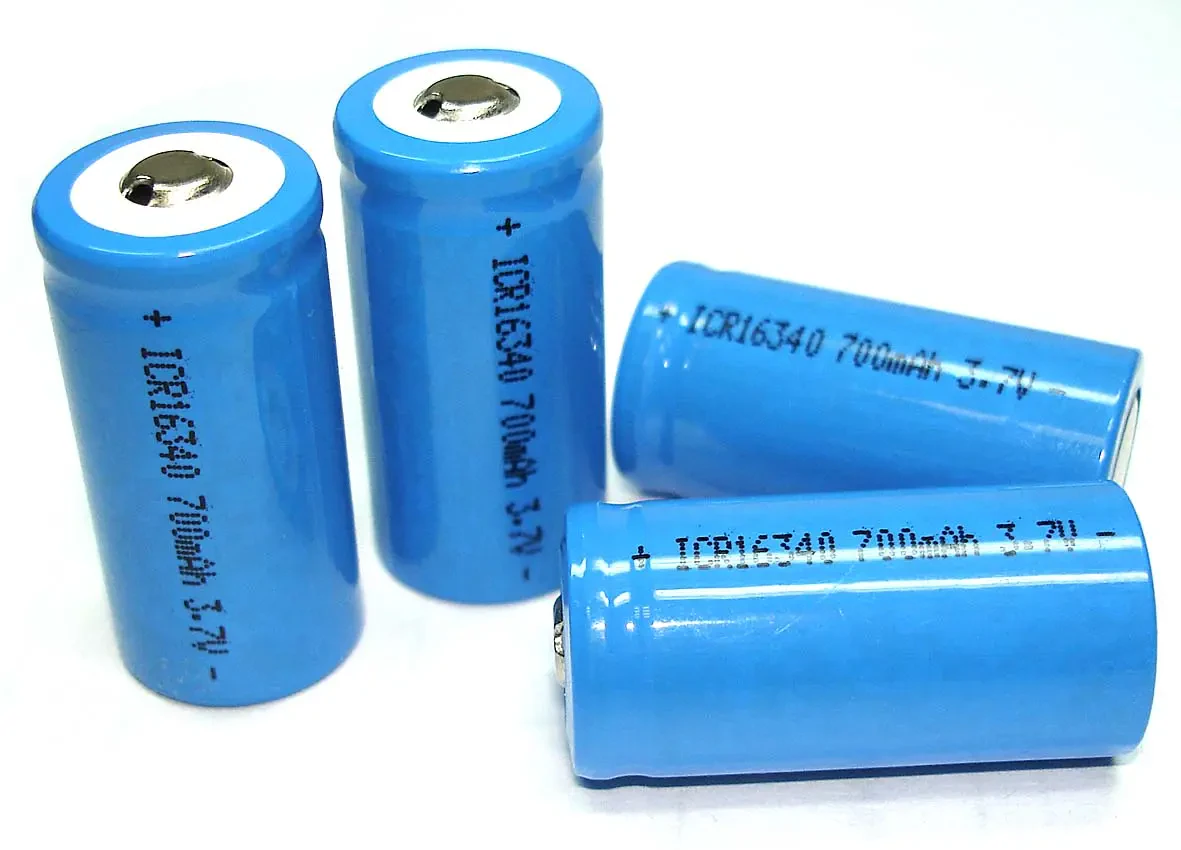 Аккумулятор Li-Ion 16340 ICR16340 700mAh 3.7V 7.4Wh (1)