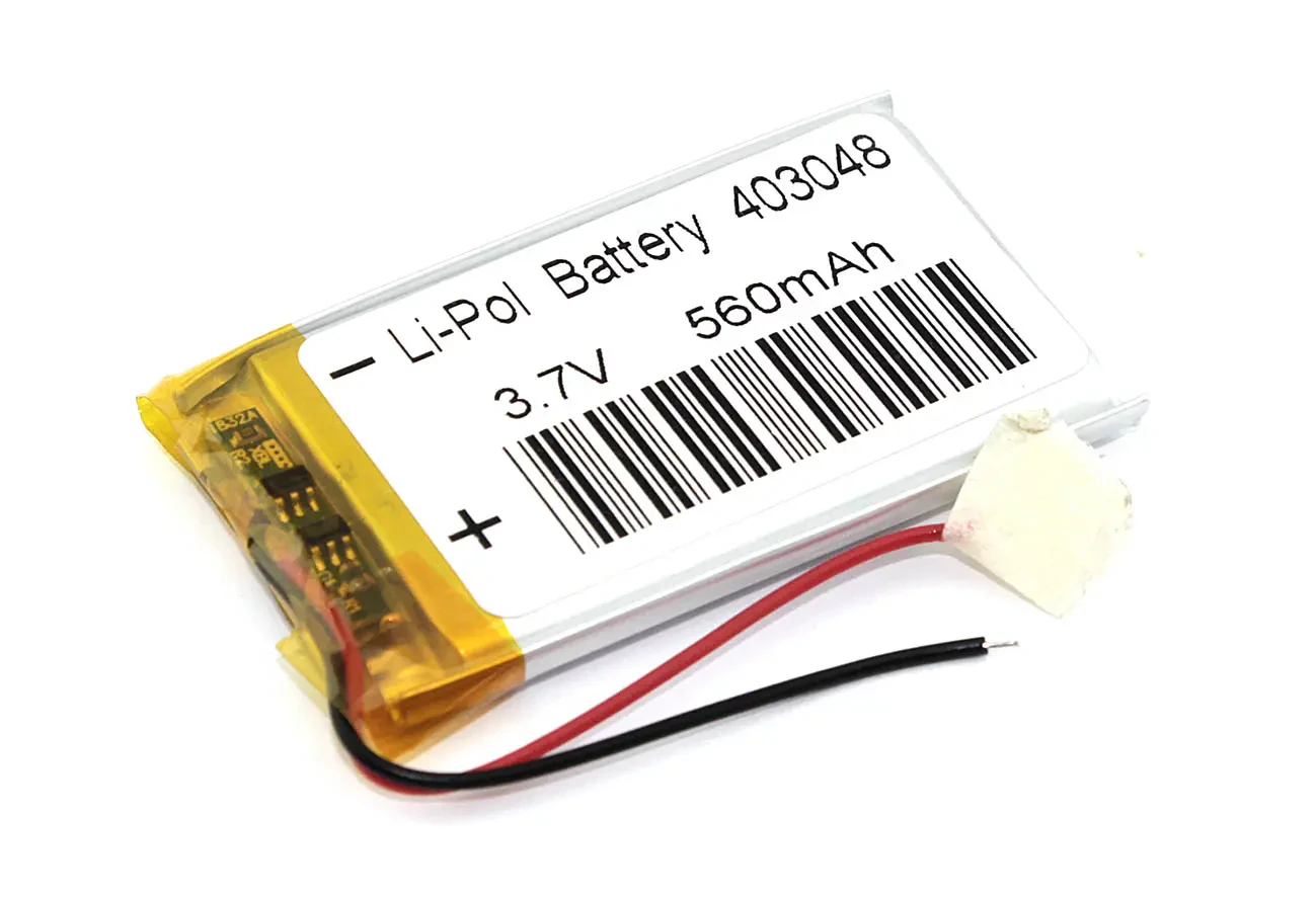 Аккумулятор Li-Pol (батарея) 4*30*48мм 2pin 3.7V/560mAh (1)