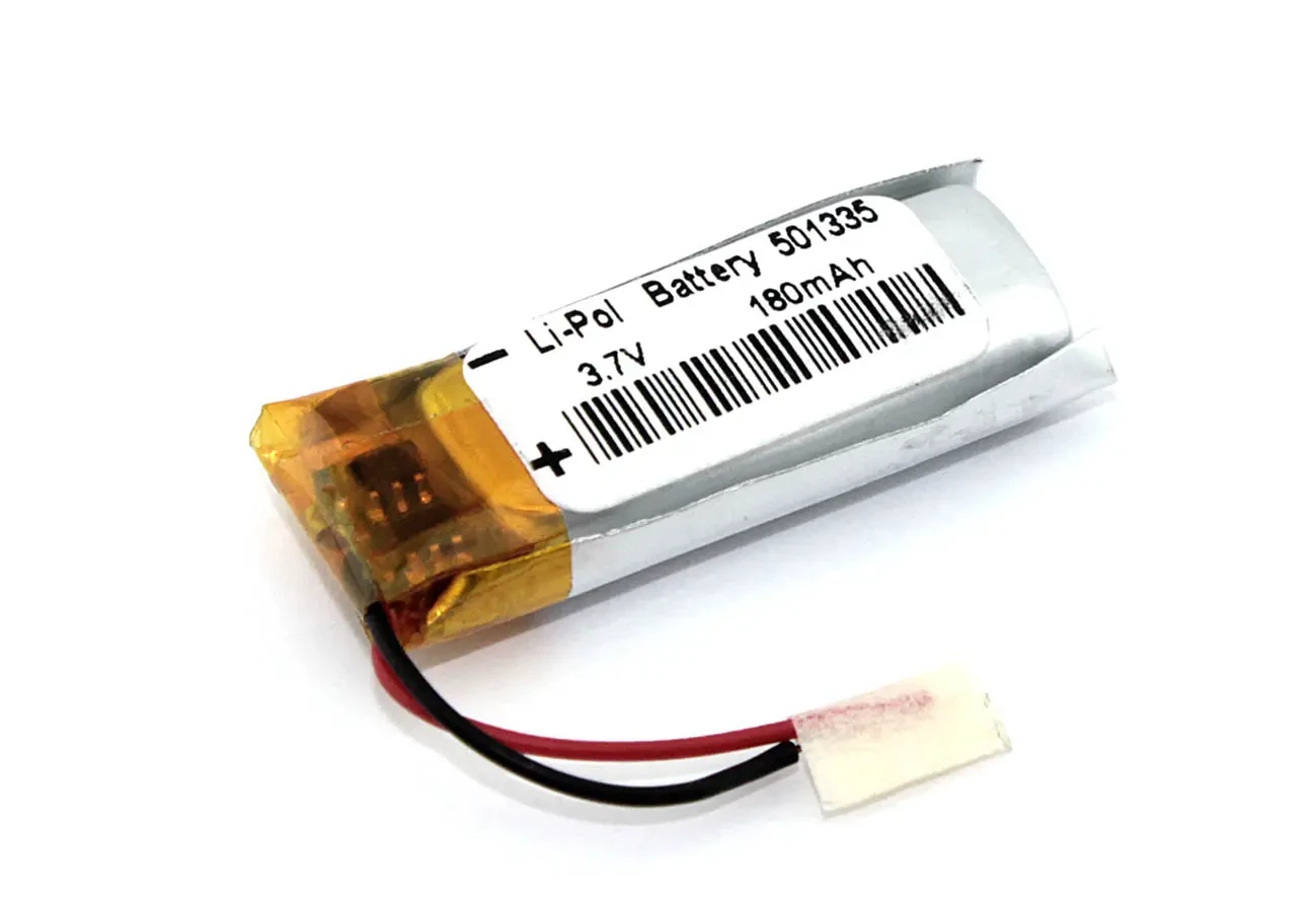 Аккумулятор Li-Pol (батарея) 5*13*35мм 2pin 3.7V/180mAh (1)