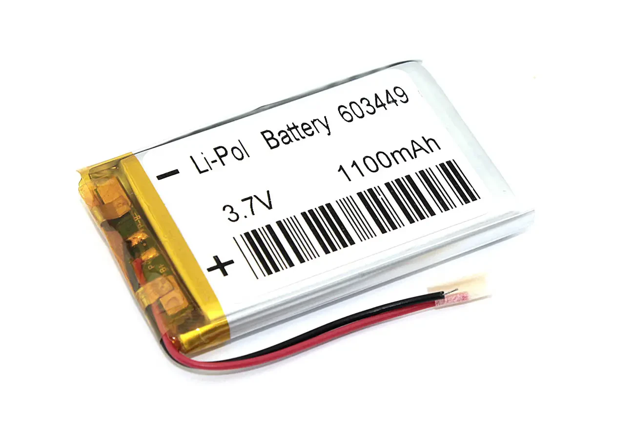 Аккумулятор Li-Pol (батарея) 6*34*49мм 2pin 3.7V/1100mAh (1)