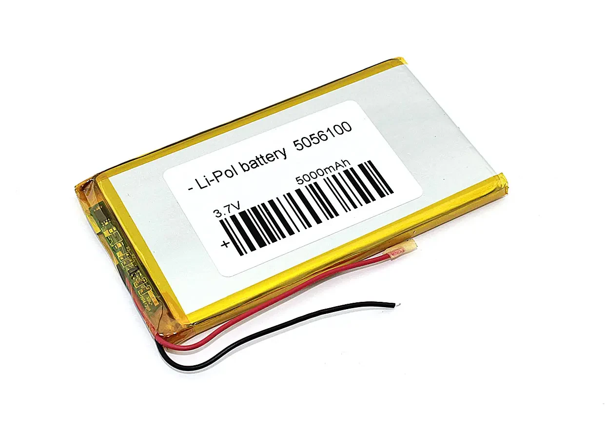 Аккумулятор Li-Pol (батарея) 5*56*100мм 2pin 3.7V/5000mAh (1)