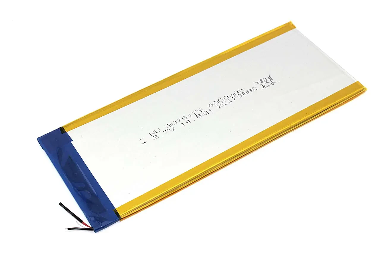 Аккумулятор Li-Pol (батарея) 3*75*179мм 3pin 3.7V/4000mAh (1)