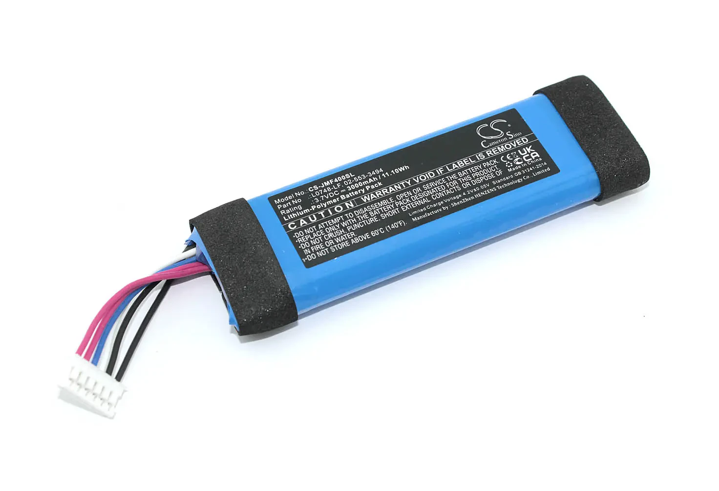 Аккумуляторная батарея CameronSino CS-JMF400SL для JBL Flip Essential 3.7V 3000mAh / 11.10Wh (1)