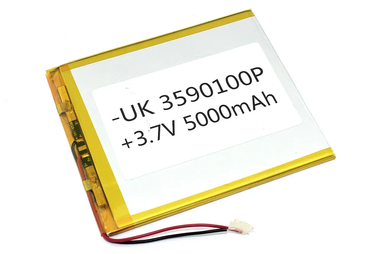 Аккумулятор Li-Pol (батарея) 3.5*90*100мм 2pin 3.7V/5000mAh (1)