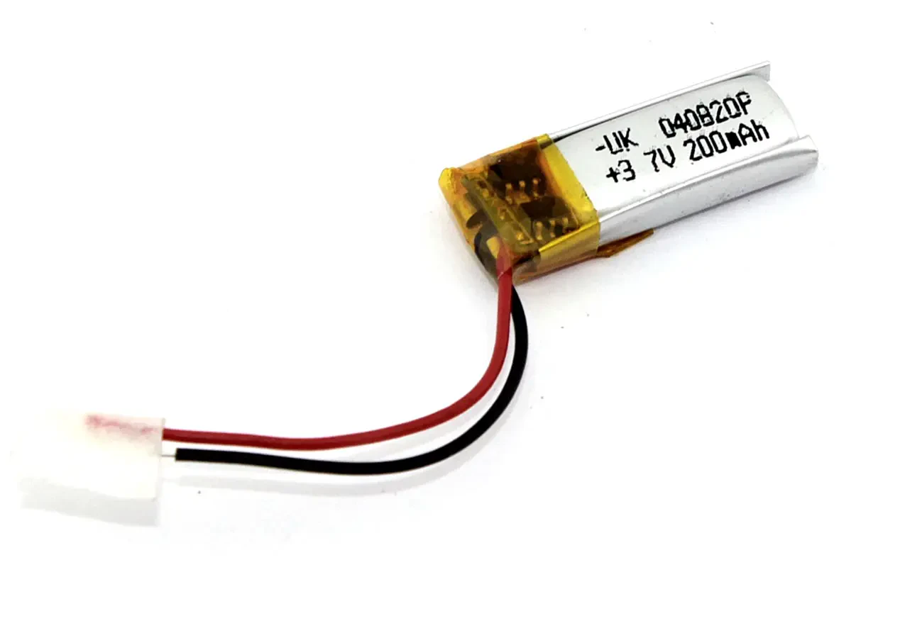 Аккумулятор Li-Pol (батарея) 4*08*20мм 2pin 3.7V/200mAh (1)