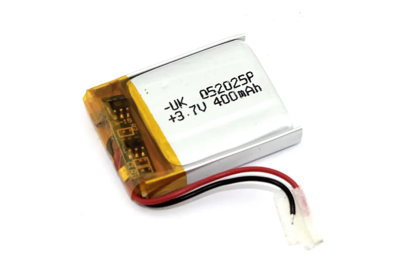 Аккумулятор Li-Pol (батарея) 5*20*25мм 2pin 3.7V/400mAh (1)