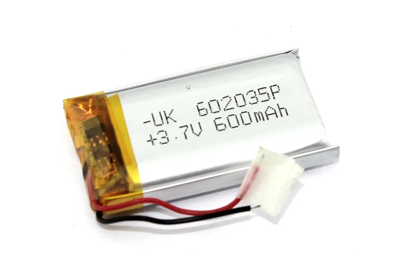 Аккумулятор Li-Pol (батарея) 6*20*35мм 2pin 3.7V/600mAh (1)