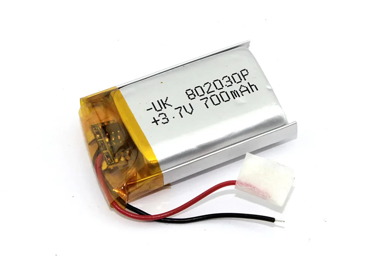 Аккумулятор Li-Pol (батарея) 8*20*30мм 2pin 3.7V/700mAh (1)