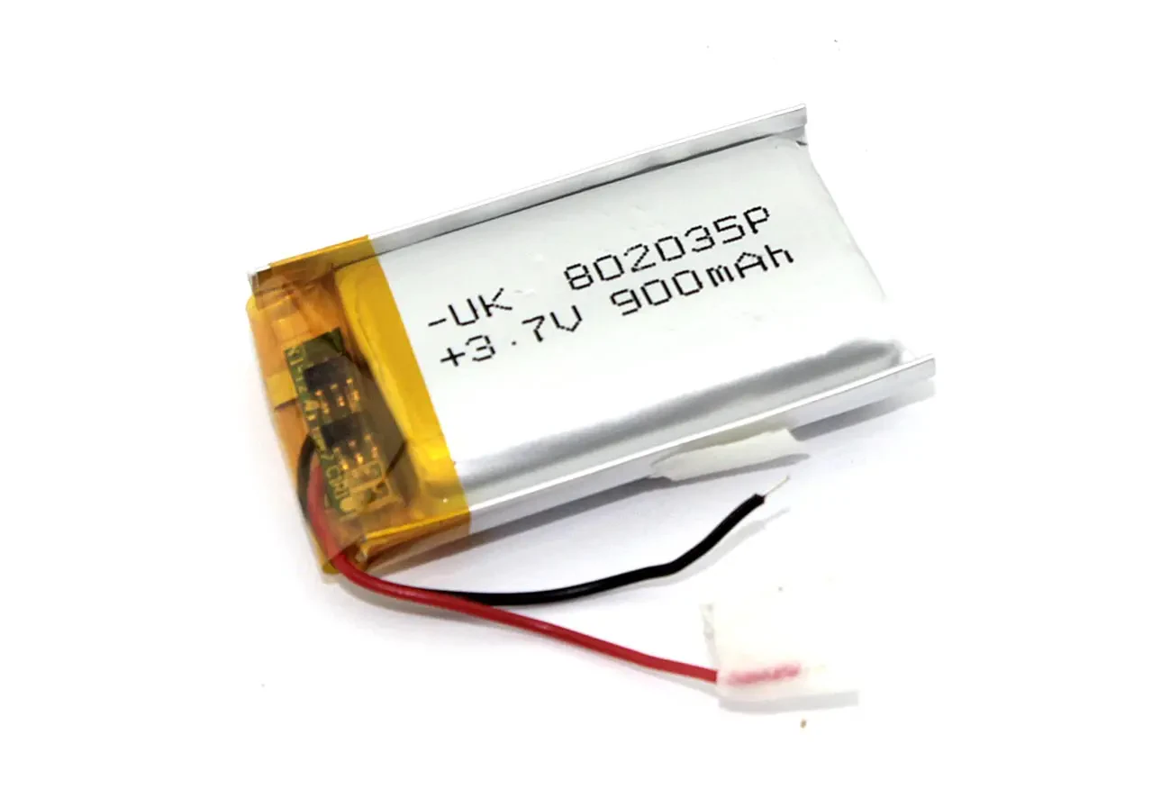 Аккумулятор Li-Pol (батарея) 8*20*35мм 2pin 3.7V/900mAh (1)