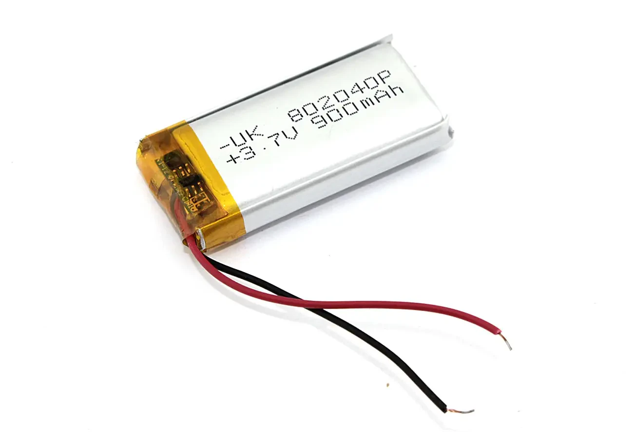 Аккумулятор Li-Pol (батарея) 8*20*40мм 2pin 3.7V/900mAh (1)