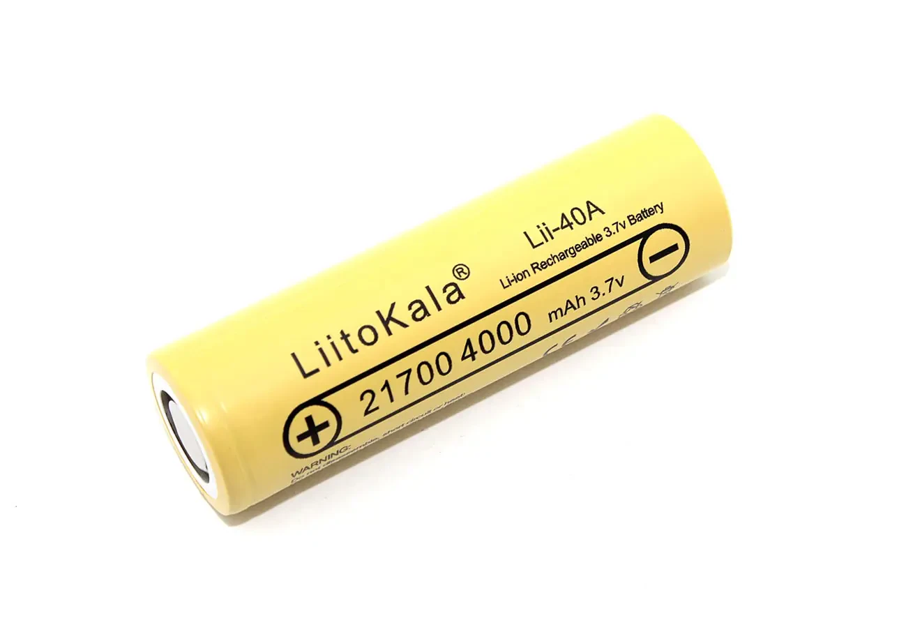 Аккумулятор типа 21700 Li-Ion LiitoKala Lii-40A 4000mAh, 3.7V (1)